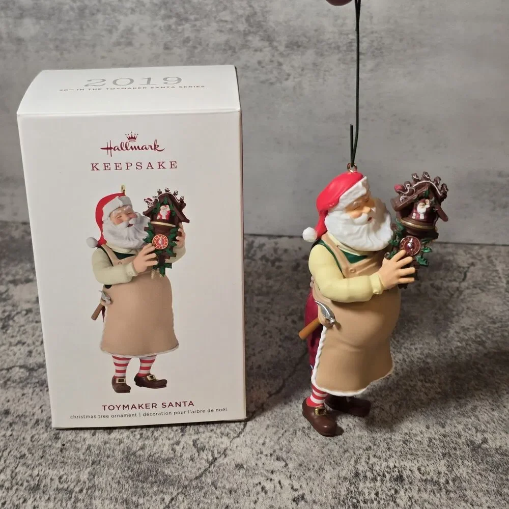 Hallmark Keepsake TOYMAKER SANTA Ornament 2019 Cuckoo Clock 20th in Series w Box